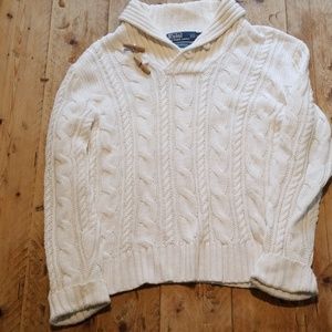 Polo men's cable knit sweater